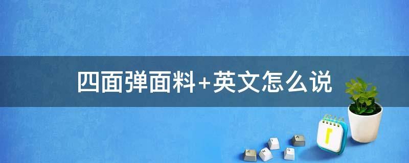 四面弹面料 四面弹面料英语