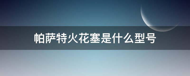 帕萨特火花塞是什么型号 帕萨特火花塞是什么型号的