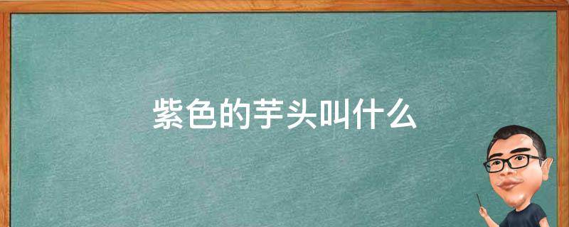 紫色的芋头叫什么（芋头是紫色）
