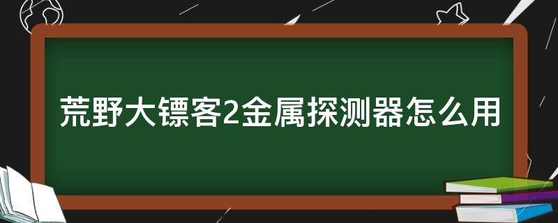 荒野大镖客2金属探测器怎么用（荒野大镖客2收藏家金属探测器有什么用）