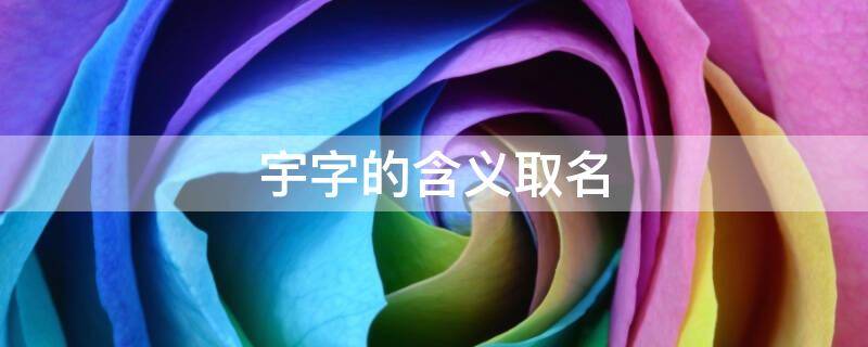 宇字的含义取名 宇字的含义取名女孩