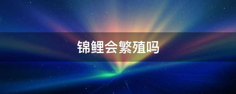 锦鲤会繁殖吗（锦鲤会不会繁殖）