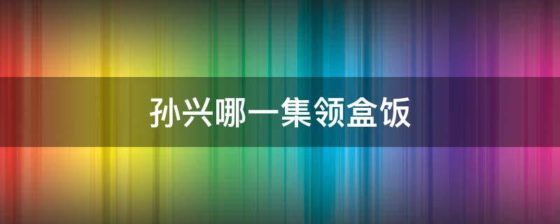 孙兴哪一集领盒饭 21集孙兴被送到谁家了