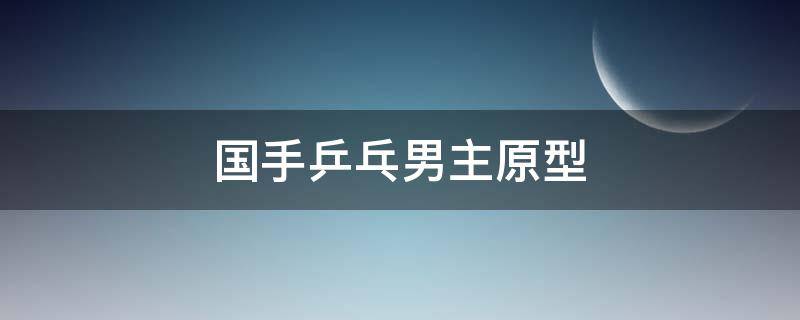 国手乒乓男主原型（以国乒为原型的小说）