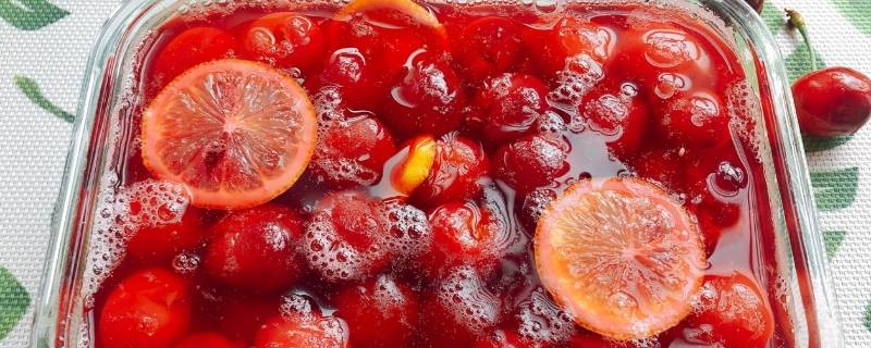 樱桃罐头家庭自制法 樱桃水果罐头的制作方法