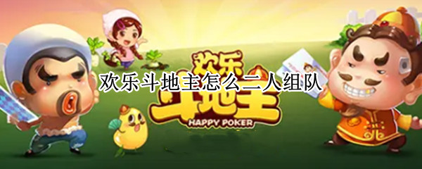 欢乐斗地主怎么二人组队（两人组队斗地主怎么玩）