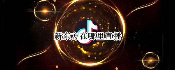 新东方在哪里直播 新东方在哪里直播带货