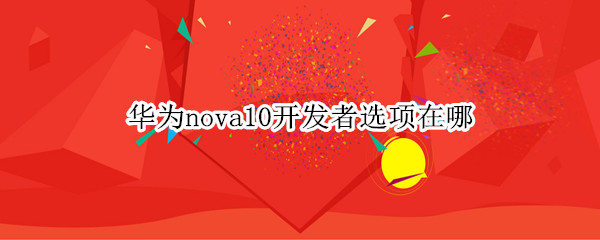 华为nova10开发者选项在哪（华为mate10开发者选项在哪里）