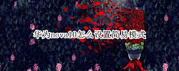 华为nova10怎么设置简易模式（华为nova8简易模式怎么设置）