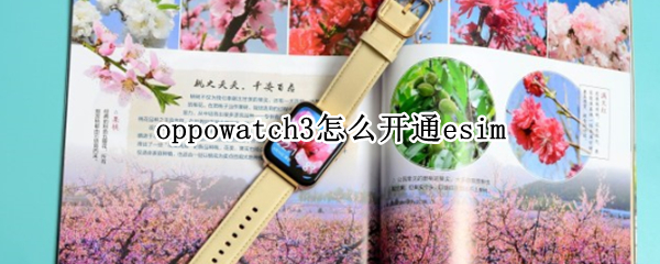 oppowatch3怎么开通esim（oppowatch怎么操作）