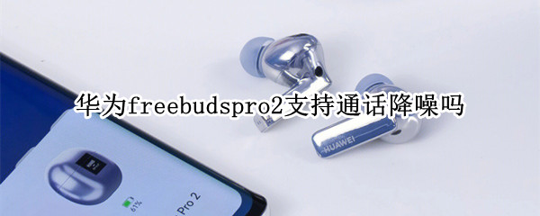 华为freebudspro2支持通话降噪吗（华为freebuds2pro有降噪功能吗）