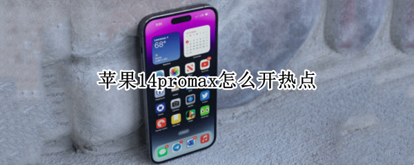 苹果14promax怎么开热点 苹果11promax热点怎么开