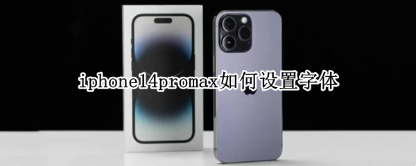 iphone14promax如何设置字体 苹果13promax字体怎么设置