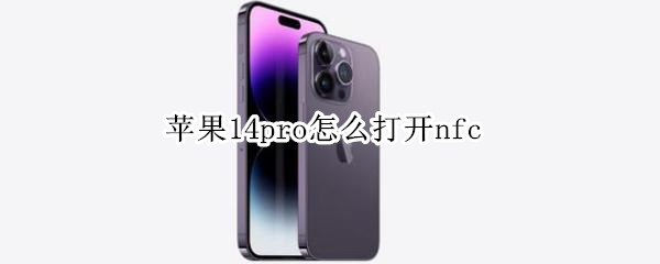 苹果14pro怎么打开nfc（苹果14pro怎么打开手机电筒）