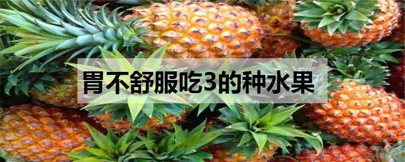 胃不舒服吃3的种水果