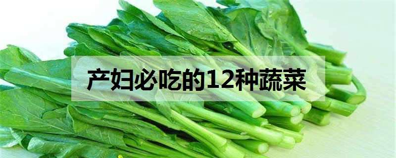 产妇必吃的12种蔬菜（产妇必吃的12种蔬菜照片）