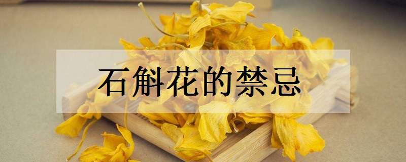 石斛花的禁忌 石斛花的禁忌症