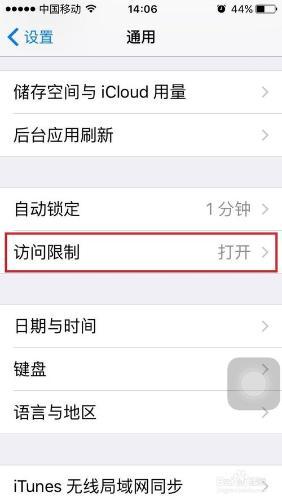 如何在iphone和ipad中对某网页的访问进行限制