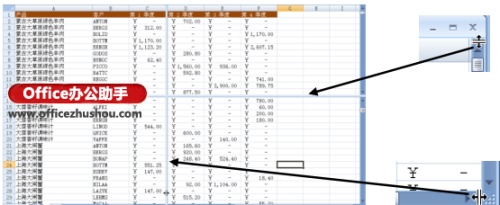 如何拆分Excel工作表窗格 excel拆分工作表窗口