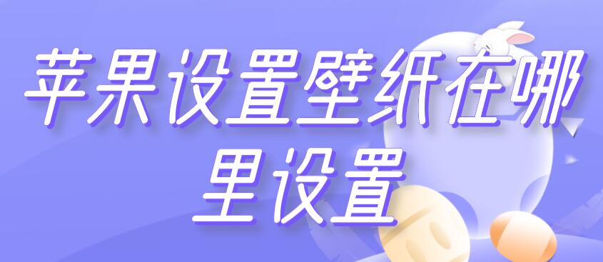 苹果设置壁纸在哪里设置 苹果的壁纸在哪设置