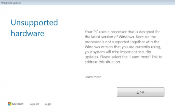 旧版Windows7系统禁止更新新CPU怎么回事 windows7更新被禁用如何解除