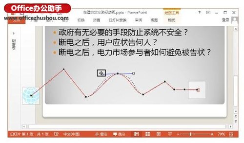 PowerPoint 2013中创建自定义路径动画的方法