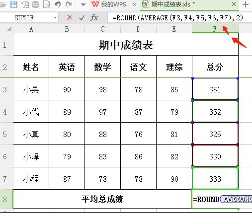 excel平均分怎么保留两位小数