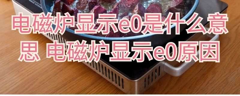 电磁炉显示e0是什么意思 电磁炉显示e0原因