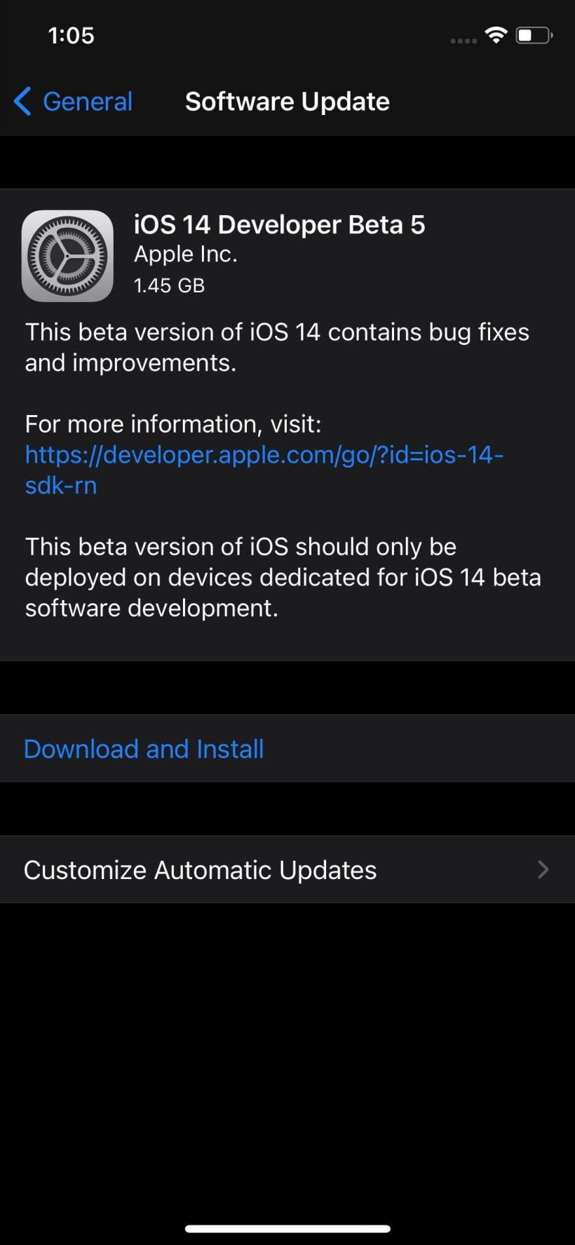 iOS14Beta5更新了什么内容 ios14beta5值得更新吗