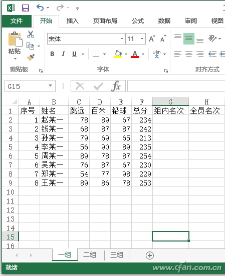 Excel2016如何使用RANK函数实现组内排名 excel中怎样利用rank函数排序