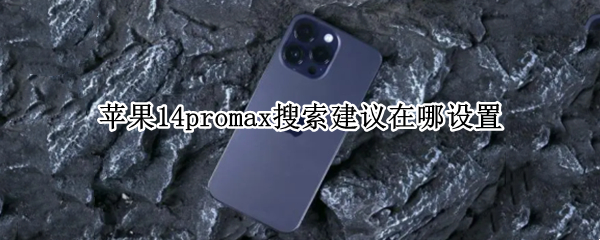 苹果14promax搜索建议在哪设置 iphone12promax搜索关闭