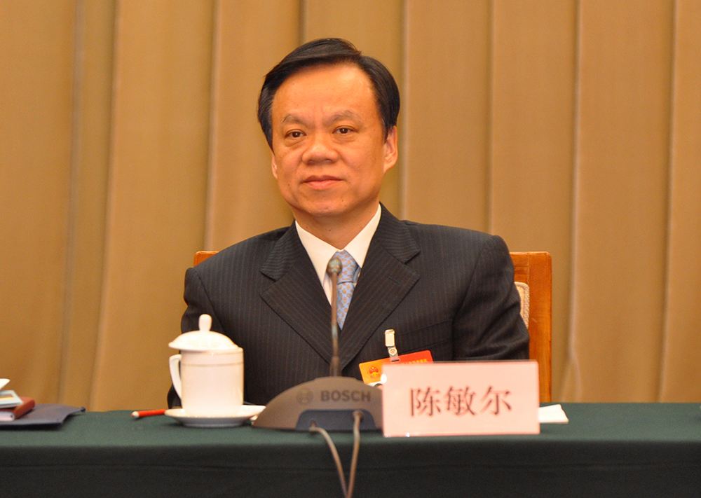 陈敏尔任天津市委委员、常委、书记