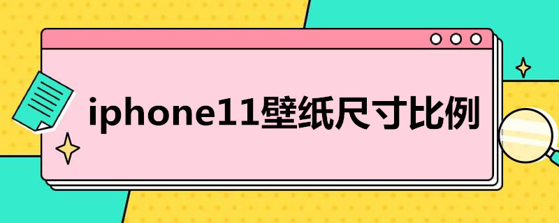 i*11壁纸尺寸比例（苹果11pro壁纸尺寸比例）