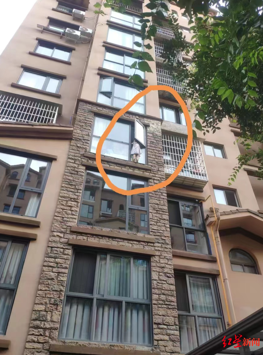 惊险！5岁小女孩悬身4楼窗外，53岁邻居徒手爬楼救下，自称只是举手之劳