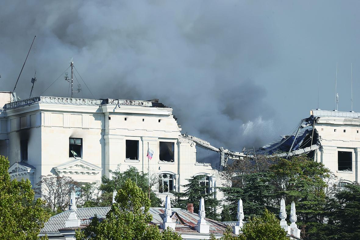 俄黑海舰队总部大楼被炸，伤亡成谜 俄黑海舰队全部出动