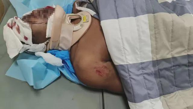 伤者在天津市第一中心医院接受救助