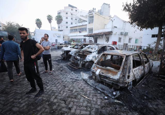 拜登抵达以色列发表讲话：加沙医院爆炸事件看起来“是另一方所为”